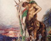 古斯塔夫 莫罗 : The Dead Poet Borne by a Centaur(Poete mort porte par un centaure)